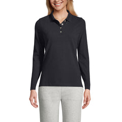Women's Regular Long Sleeve Mesh Polo