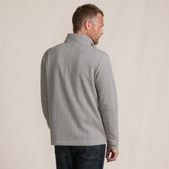 Men's Tall Bedford Rib Casual Quarter Zip Pullover Sweater