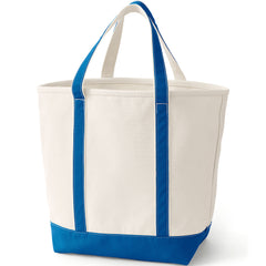 Large 5 Pocket Open Top Canvas Tote Bag
