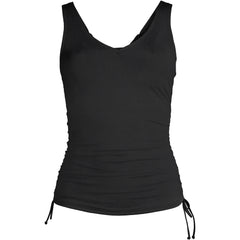 Women's Long Chlorine Resistant Underwire Tankini Swimsuit Top