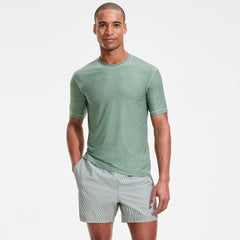 Mens 5" Seersucker Volley with Hydroliner Swim Trunk
