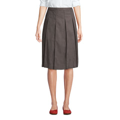 Women's Box Pleat Skirt Below the Knee