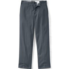 Men's Long No Iron Comfort Waist Traditional Fit Plain Front Chino Pant