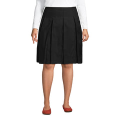 Women's Plus Size Box Pleat Skirt Top of Knee