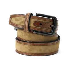 Men's Big Rugged Leather Belt
