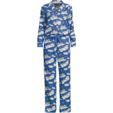 Women's Flannel 2 Piece Pajama Set - Long Sleeve Shirt and Pants