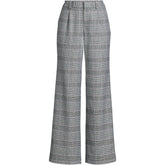 Women's Petite Brushed Flannel High Rise Pleated Wide Leg Pants