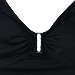 Women's Shirred V-neck Tankini Swimsuit Top