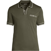 Men's Short Sleeve Tipped Welt Pocket Performance Supima Polo