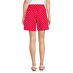 Women's Poplin High Rise Pull On 7" Shorts