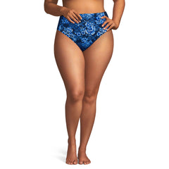 Women's Plus Size Seamed High Waisted Bikini Bottoms