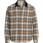Men's Tall Authentic Flannel Shirt with Corduroy Collar