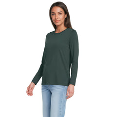 Supima Cotton Long Sleeve Crewneck T-Shirt