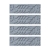 Matterly 8.5" x 30" Brittany Leaf Waterhog Stair Treads - Set of 4