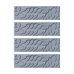 Matterly 8.5" x 30" Brittany Leaf Waterhog Stair Treads - Set of 4