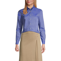 School Uniform Women's Tall Long Sleeve Oxford Dress Shirt