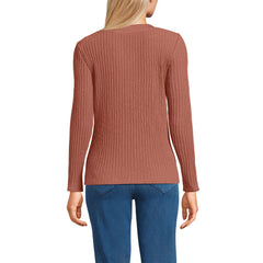 Women's Long Sleeve Coastal Rib Boatneck Top