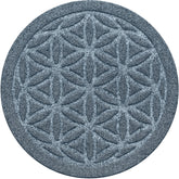 Matterly Waterhog 17" Round Flower of Life Plant Trivet - Set of 2