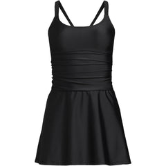 Women's Long Torso Essential Tie Back Ruched Dresskini Top