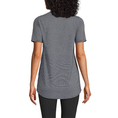 Women's Short Sleeve Power Performance Scoop Neck Curved Hem Tunic Tee