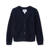Girls Button Front Knit Cardigan