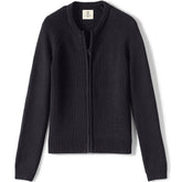 Girls Cotton Modal Zip Front Cardigan Sweater