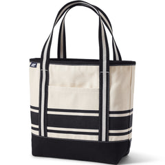 Medium Print 5 Pocket Open Top Canvas Tote Bag