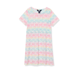 Girls Short Sleeve Mesh Cover Up