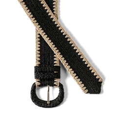 Women's Stretch Raffia Belt
