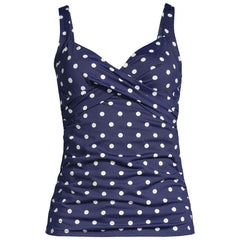 Women's Plus Size DD-Cup Sweetheart Wrap Underwire Tankini Top
