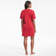 Women's Petite Cotton Interlock Relaxed Above the Knee Nightgown