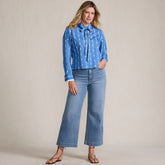 Women's Recover Denim High Rise Wide Leg Crop Jeans