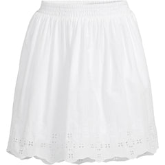 Women's Poplin Eyelet Mini Skirt