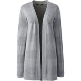 School Uniform Women's Cotton Modal Texture Stripe Open Cardigan Sweater