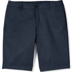 School Uniform Women's Tall Plain Front Blend Chino Shorts
