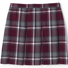 Girls Plaid Box Pleat Skirt Top of the Knee