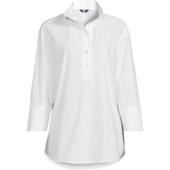 Women's Petite Cooling Popover Oversized Tunic