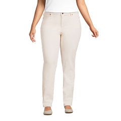 Women's Plus Size Recycled Denim Mid Rise Straight Leg Jeans