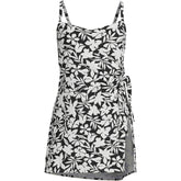 Women's D-Cup Chlorine Resistant Sweetheart Swim Dress One Piece Swimsuit
