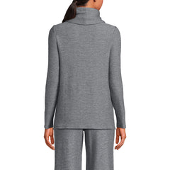 Women's Cable Ottoman Relaxed Long Sleeve Cowl Neck Top