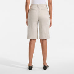 Women's Petite Chino Fixed Waistband 12" Shorts