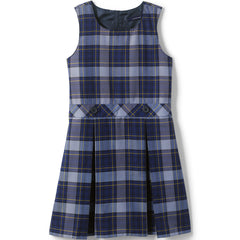 Girls Plus Plaid Jumper Top of Knee