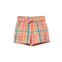 Girls Belted Woven Pull On Shorts