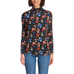 Petite Lightweight Jersey Long Sleeve Turtleneck