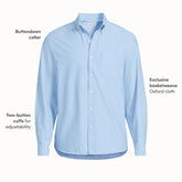 Men's Tall Long Sleeve Easy Fit Sail Rigger Oxford Shirt