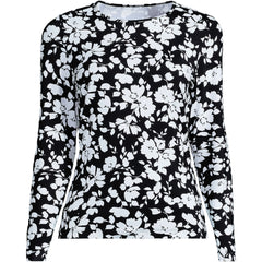 Women's Tall Long Sleeve Crewneck Garden Tee - Sunshade UPF 50 Quick Dry