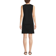 Women's Cotton Jersey Notch Neck Dress