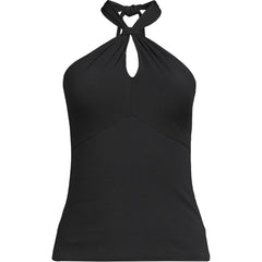 Women's Slender Twist Front Halter Top