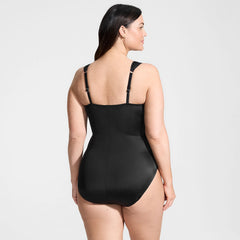 Women's Plus Size Slender Lite Sweetheart Shirred One Piece