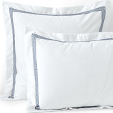 400 Thread Count Premium Supima Cotton No Iron Sateen Embroidered Pillow Sham
